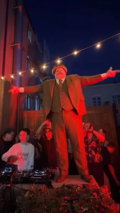 The king of the party or what?